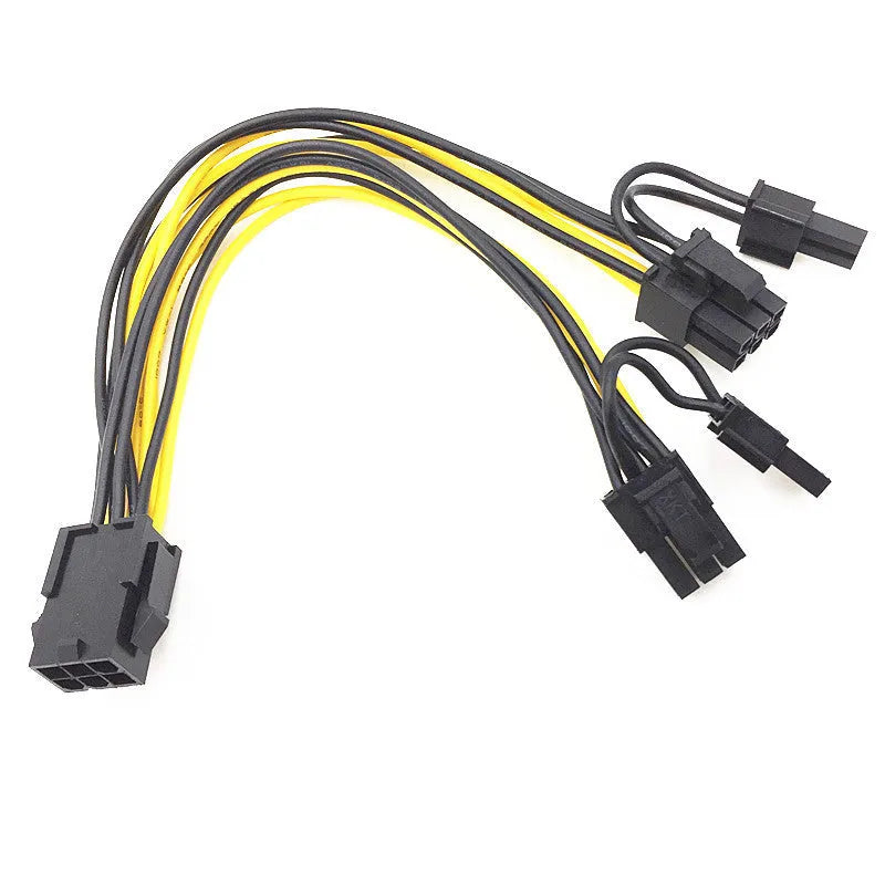 6pin to dual 8pin graphics card power supply line patch cord oxygen-free copper