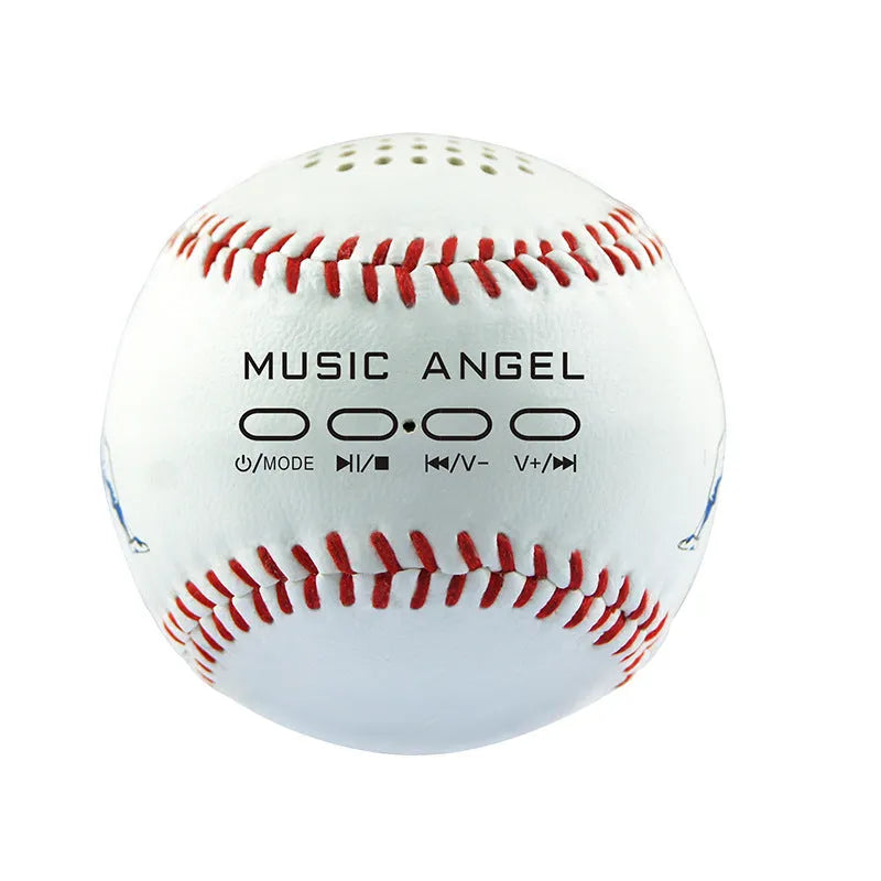 Baseball home shaped Bluetooth speaker in green colour showing front design with speaker grille