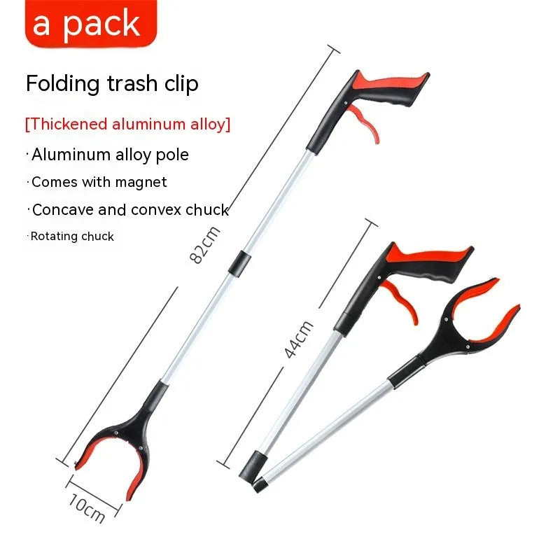 Plastic and aluminium alloy trash folder clip sewer pliers waste management tool in multiple colour options