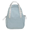 Simple solid colour ultra-light waterproof backpack with curved shoulder straps and lock