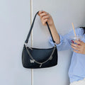 Women's fashion butterfly chain underarm bag in horizontal square shape with adjustable strap