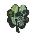 Embroidered fabric badge with Velcro backing showing camo pattern in green colour