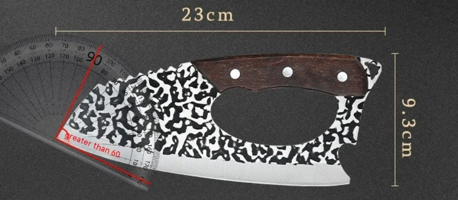 Labour-saving forged 4 chromium steel kitchen knife with comfortable grip for vegetable cutting