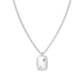 925 silver daily clavicle chain in silver colour for women