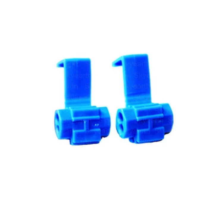 Two golden aluminium-case 50W load resistor decoders with four wire connector clips for fixing vehicle LED hyper-flash.