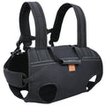 Black Oxford cloth dog backpack in XL, 2XL, 3XL sizes for medium large dogs