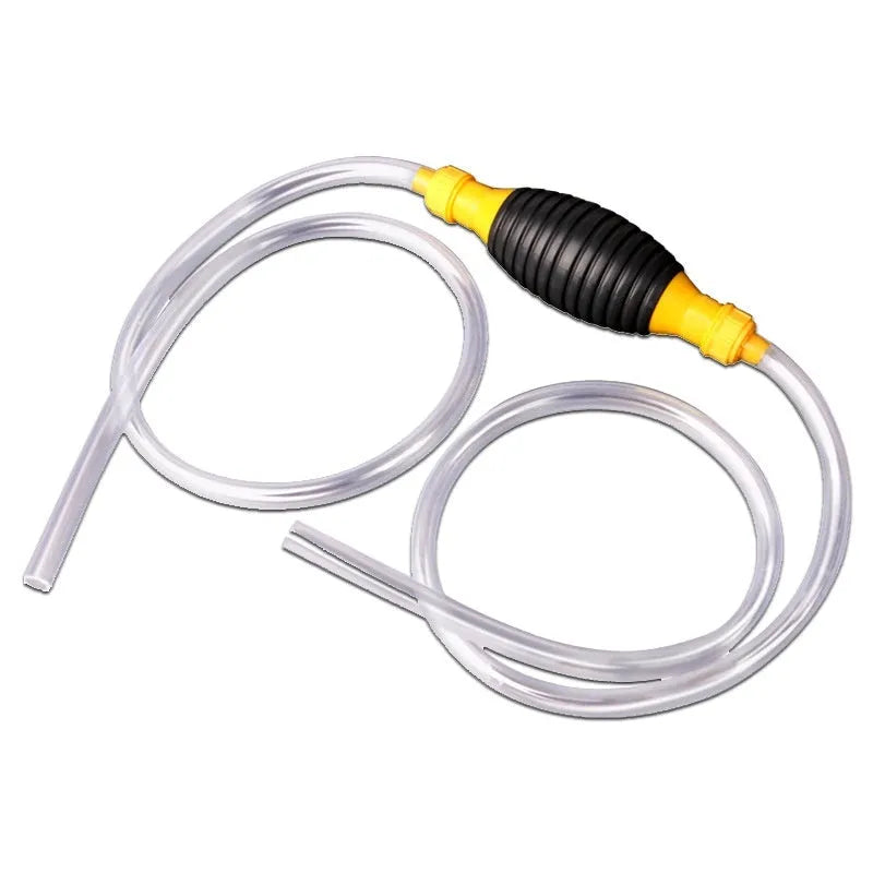 Manual oil suction pipe set with rubber ball pump and multiple pipe length options