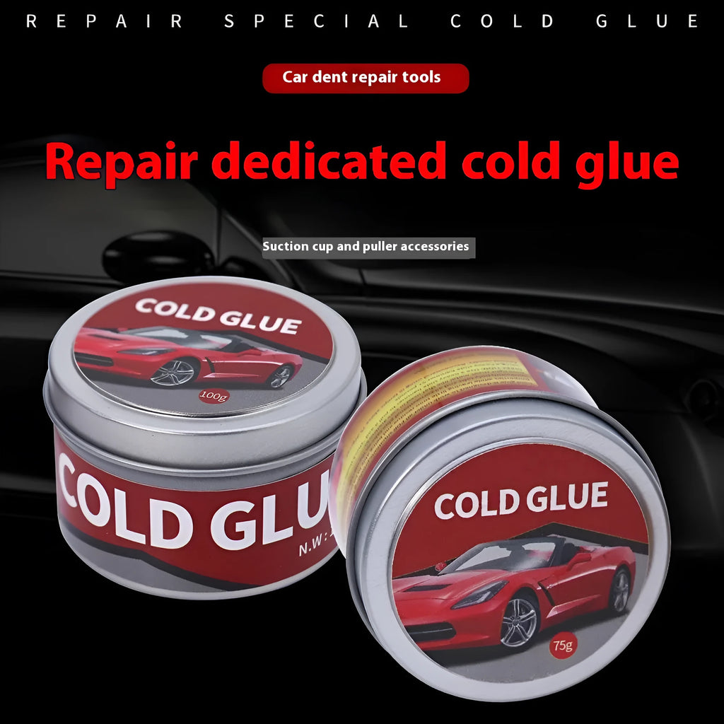 Tube of professional cold glue for car body dent and scratch repair