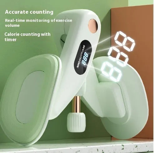 Counting pelvic floor muscle trainer repair device in grey colour with ABS spring foam construction