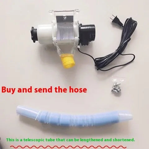 Automatic solar-powered chicken and duck feeding machine with timer display and watertight caisson.