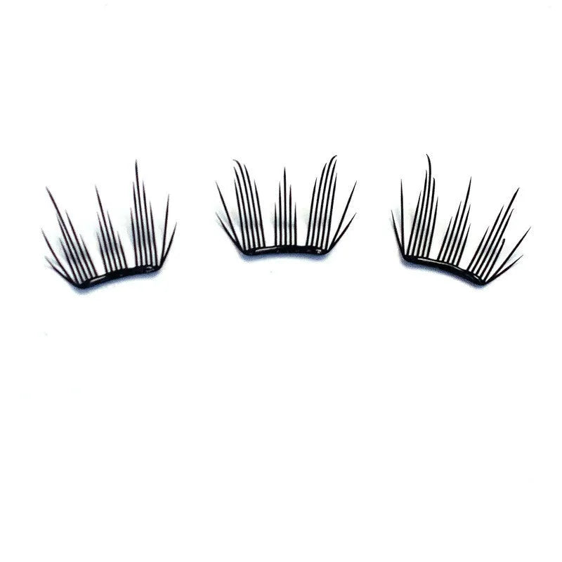 Milin Sweet Cloth glue-free split false eyelashes 12mm artificial fibre set of 6 rows self-adhesive strips