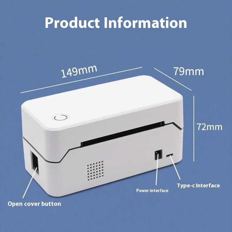Thermal Express Single Electronic Surface Printer with compact design and Bluetooth connectivity