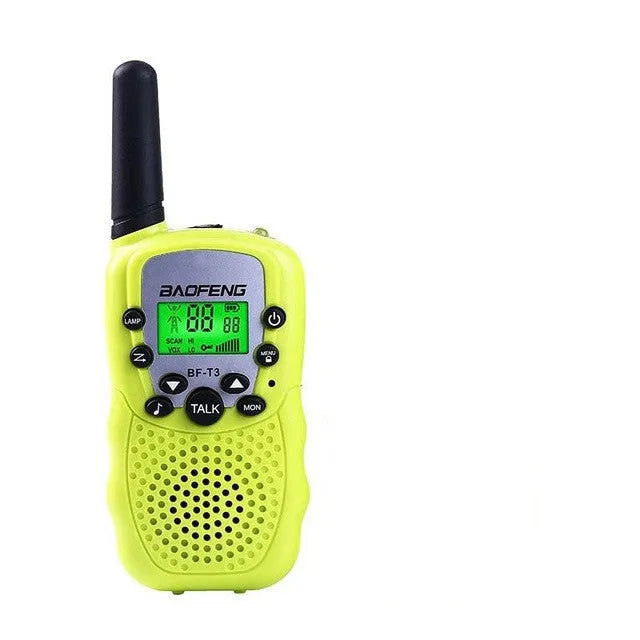 Children's handheld walkie talkie in available colours with 22-channel display