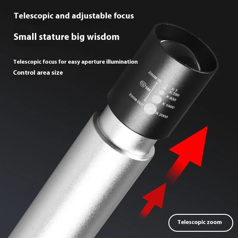 USB rechargeable mosquito repellent lamp with red light in black aluminium housing
