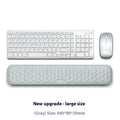 Memory foam computer wrist pad with silicone anti-slip base in cloth or leather cover options