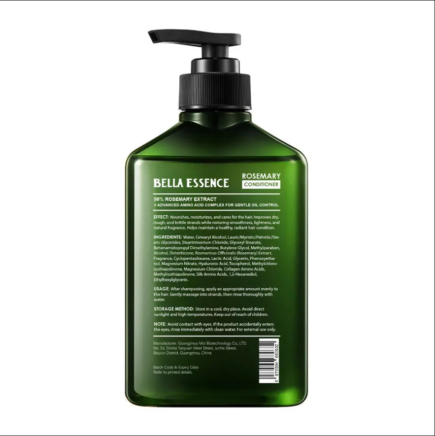 Bottle of Rosemary Anti-Dandruff Fluffy Shampoo for gentle daily scalp care