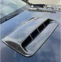 Black and carbon fibre ABS plastic car engine cover set with side air vents