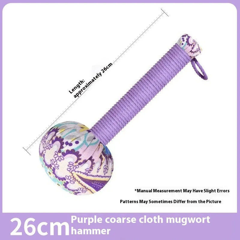 Argy wormwood hand-held massage hammer for neck and shoulder relief in five colour options.