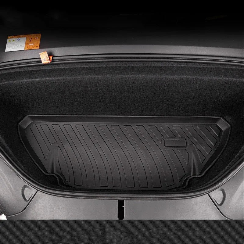 Rubber floor mat with TPE footrest for Tesla Model 3, Y, X, and S cars