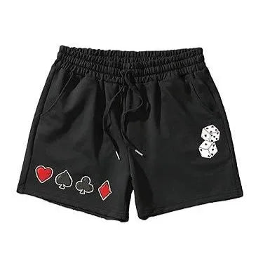 Men's mesh beach shorts in thin polyester fabric with printing details and Asian sizing options