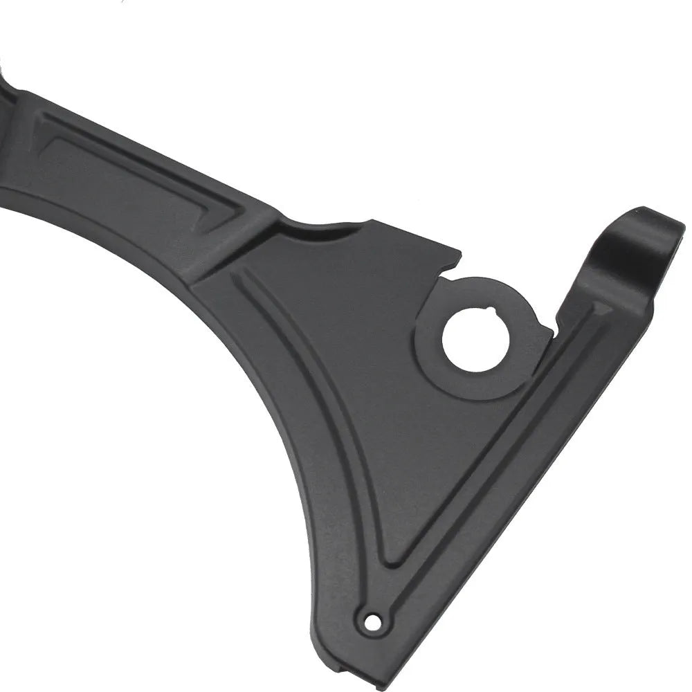 Matte black motorcycle cockpit fairing for BMW R1250GS and R1200GS models, showing mounting points.