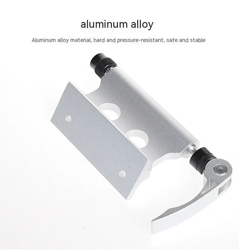 Silver metal bicycle front fork quick release fixing clip for SUV transport