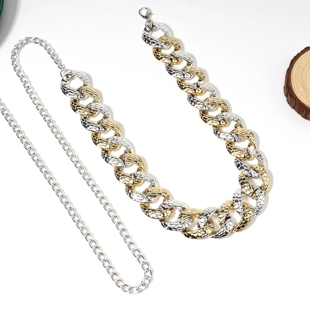 Acrylic body chain with electroplated colour mixture, adjustable 70-100cm for women summer use