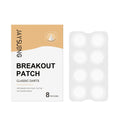 Pack of eight acne patches with tea tree oil and centella asiatica extract for targeted spot treatment