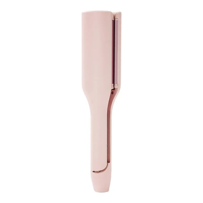 Egg hair curler water ripple large roll wave splint negative ion curling iron in pink wired 40W