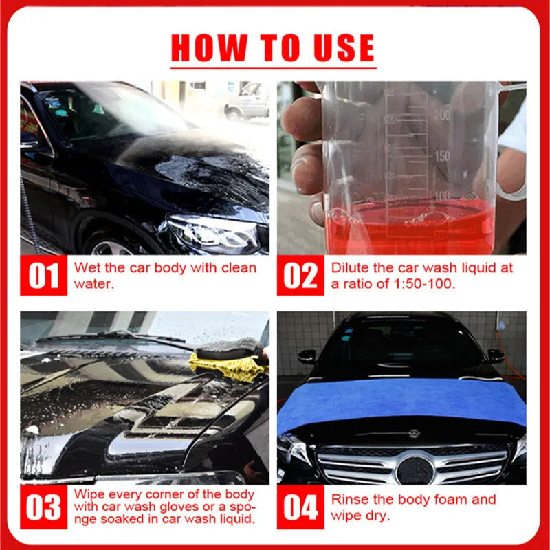 100ml bottle of super concentrated car decontamination and polishing high foam cleaner