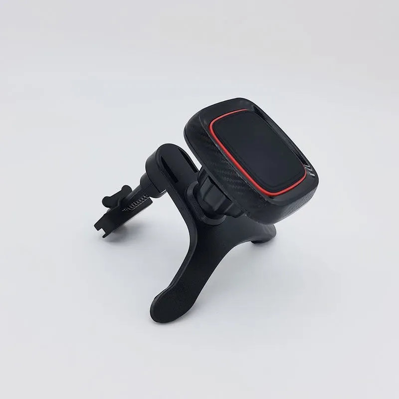 Universal car phone holder with air vent mount and long brush holder in hose black colour
