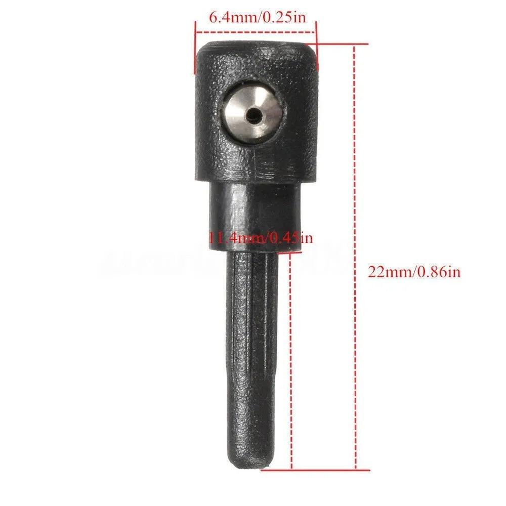 Black rear windscreen washer nozzle replacement part for Volkswagen Audi Skoda vehicles