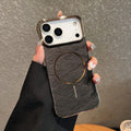 Electroplated magnetic frameless phone case for iPhone 17 in multiple colour options.