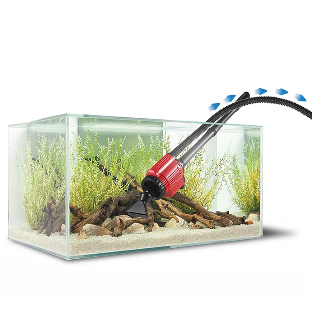 N28 automatic fish tank cleaning machine with water pump and sand suction device for aquarium maintenance