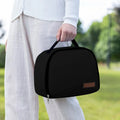 Insulated lunch bag in textured cloth with heat preservation function