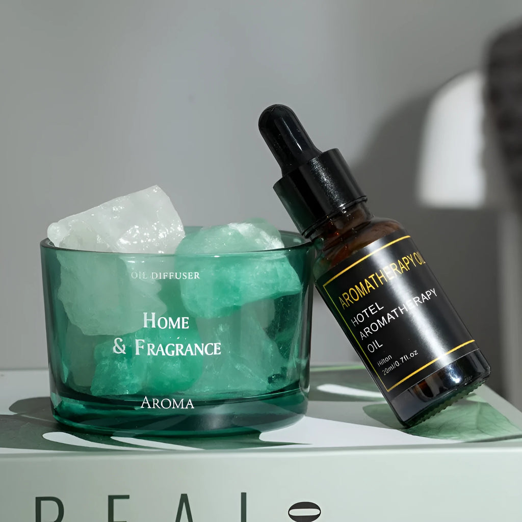 Girls' perfume aromatherapy crystal diffuser set with ten 20ml essential oil bottles