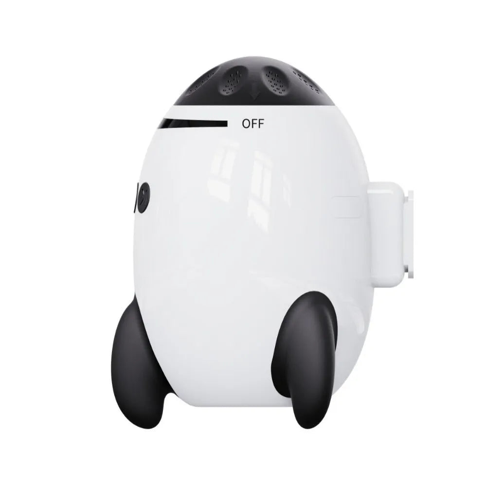 White baby sleep comforter device with automatic shaking function and Bluetooth connectivity