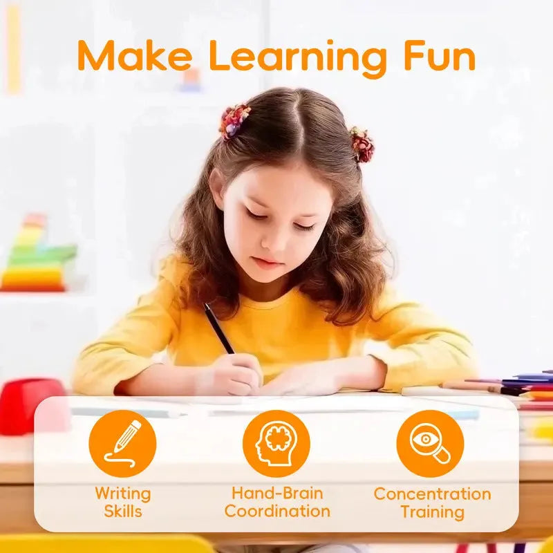 Children's word practice painting manual writing brace with popular stationery set for kids learning