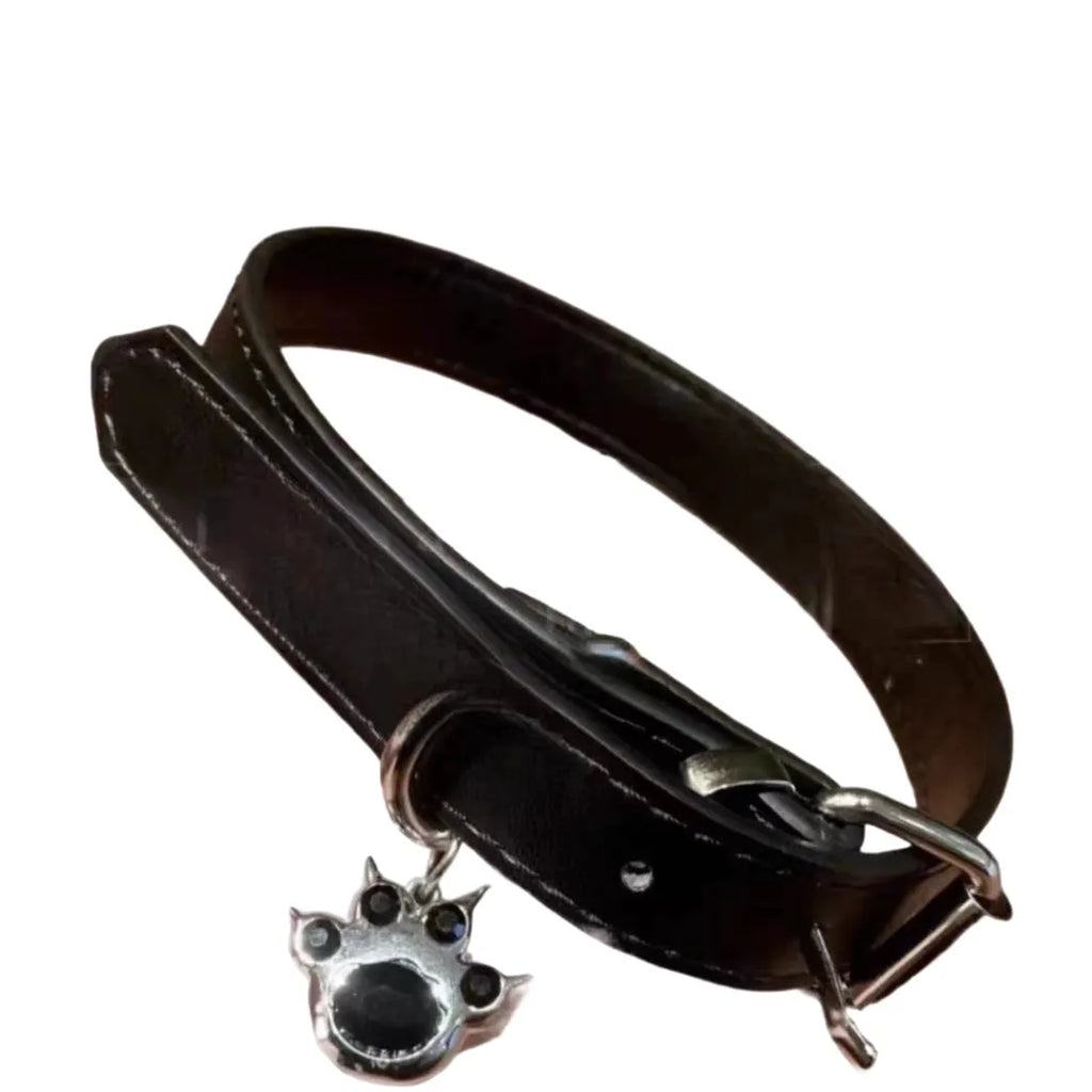 Black little bell shape necklace choker pet collar with adjustable 21-50cm fit