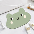 Cartoon animal diatom oil bathroom mat in alien shape for non-slip moisture absorption