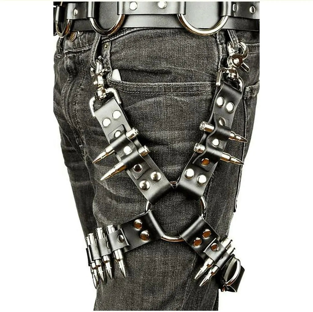 Black PU leather leggings fashion accessory for layering and costumes