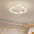 Modern simple style LED chandelier pendant light for children's bedrooms with white or pink colour options