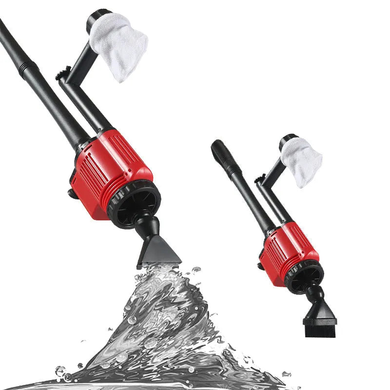 N28 automatic fish tank cleaning machine with water pump and sand suction device for aquarium maintenance