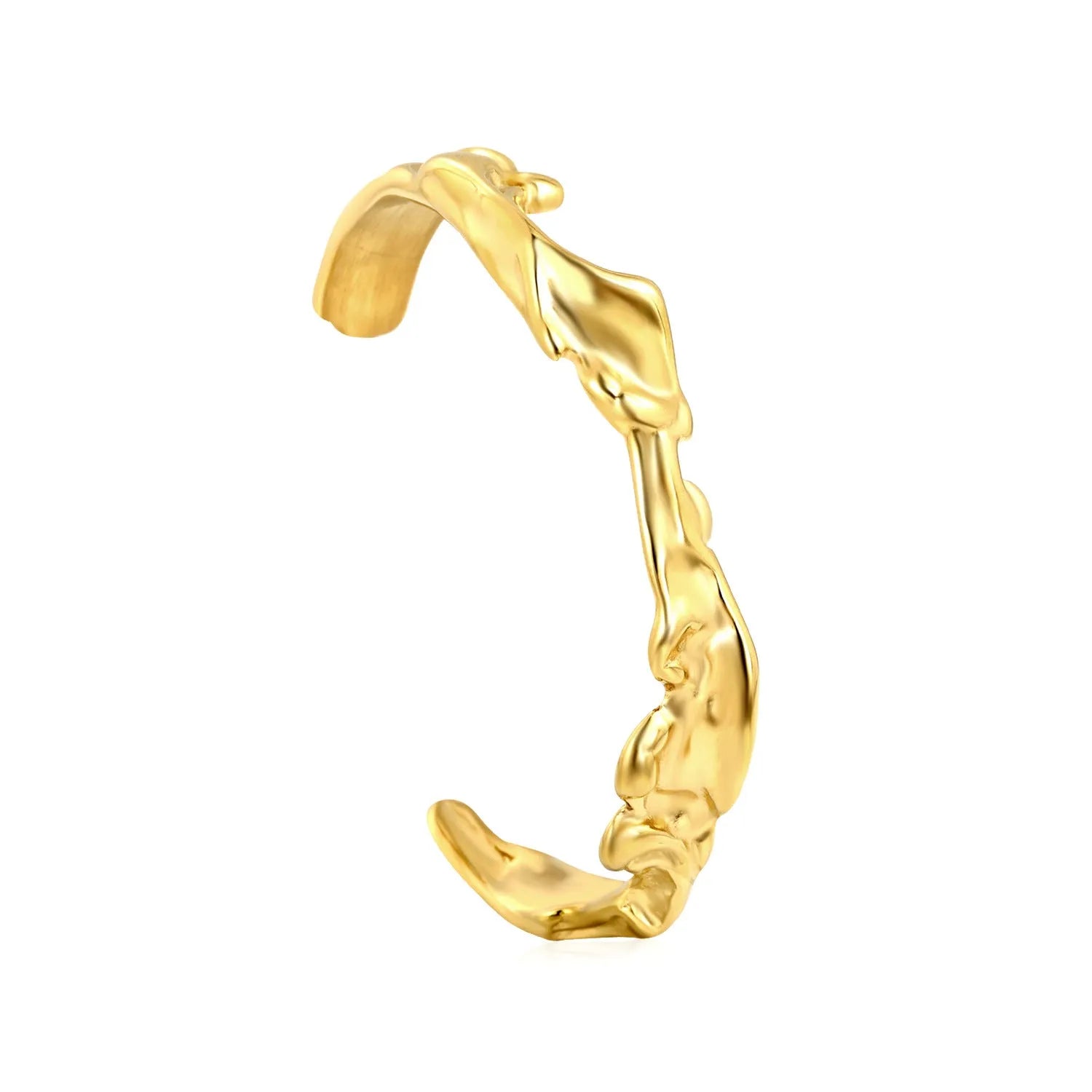 Stainless steel advanced style bracelet with a matching clasp in gold or silver tone.