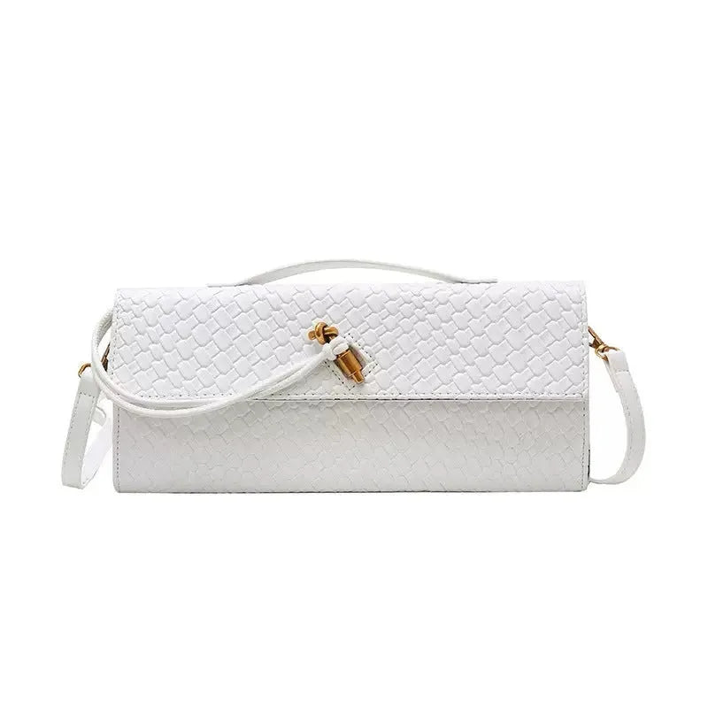 Retro PU leather shoulder messenger bag in hard construction with single strap and polyester lining, multiple colour options.