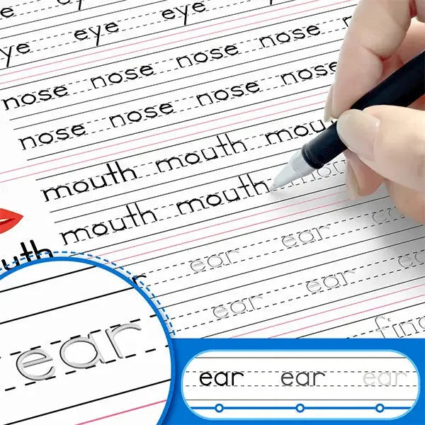 Children's word practice painting manual writing brace with popular stationery set for kids learning