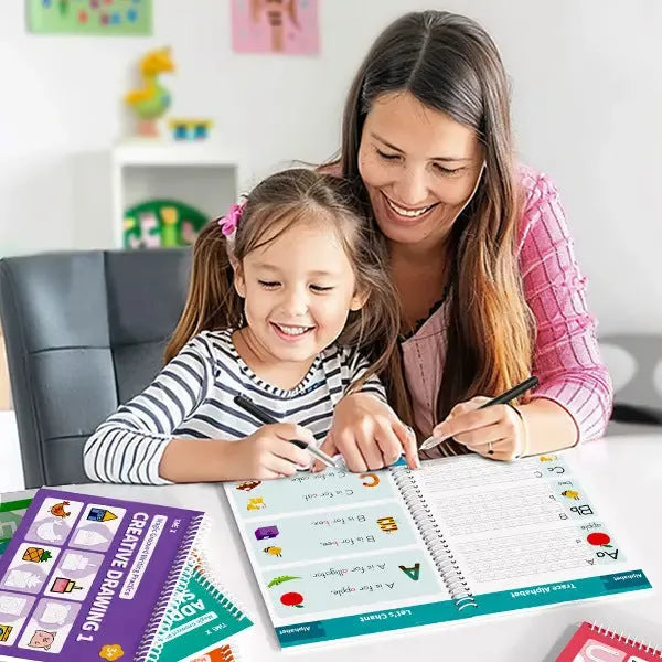 Children's word practice painting manual writing brace with popular stationery set for kids learning