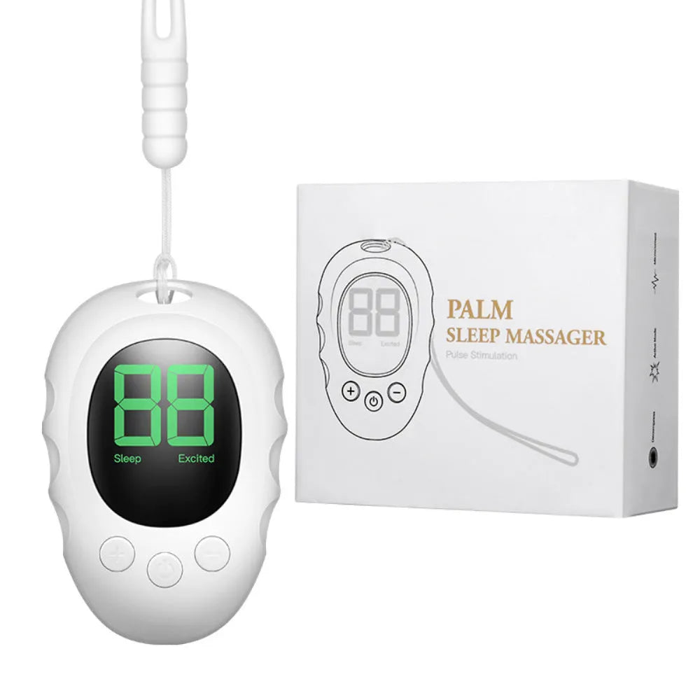 Silicone sleep monitor with hand grip in white, black, or green colour with charging cable