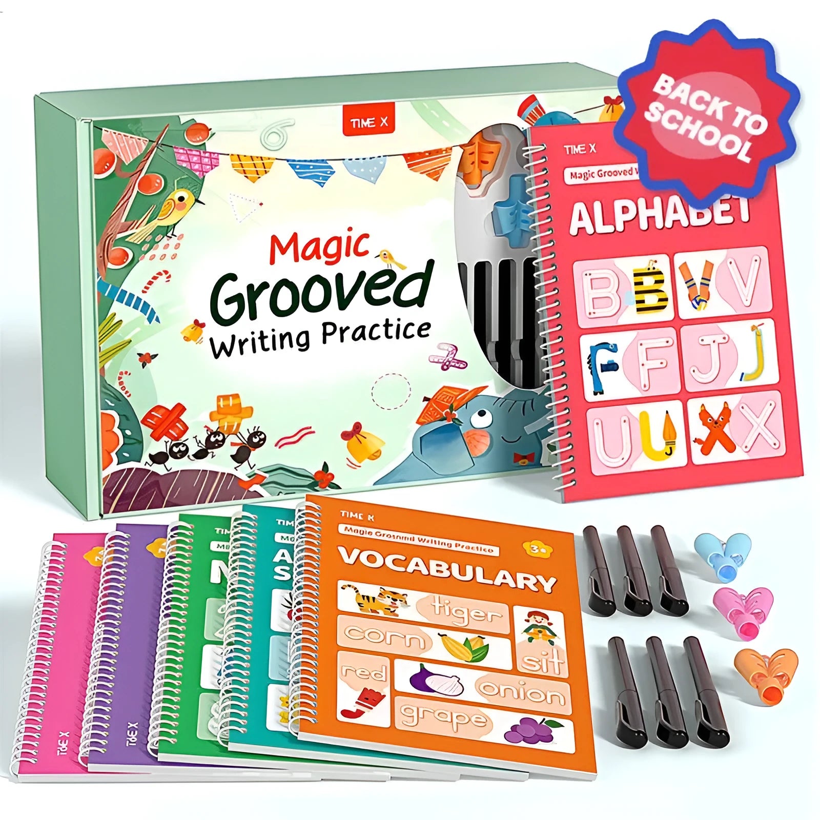 Children's word practice painting manual writing brace with popular stationery set for kids learning