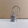 Angel wing feather keychain and necklace set in vintage silver tone electroplated alloy